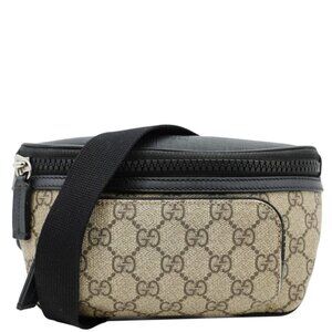 Gucci  GG Supreme Canvas Belt Bag Black 450946